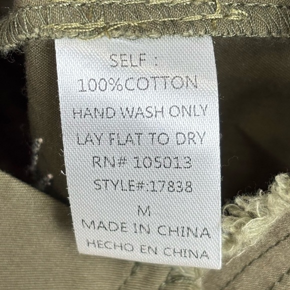 Savanna‎ Jane Jacket Womens Med Green Americana Star Embroidered Patchwork Shirt - Picture 9 of 10